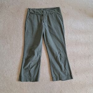 Patagonia Cropped Pants Green Womens Size 8 Organic Cotton Chino As Is Condition